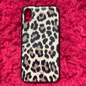 Kate spade cheetah phone case iPhone X